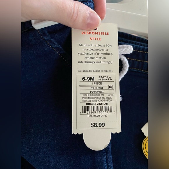 NWT Cat and Jack baby jeans - Picture 3 of 3